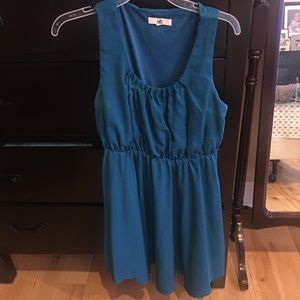 Ya Los Angeles dress - teal . Mini dress cute!!